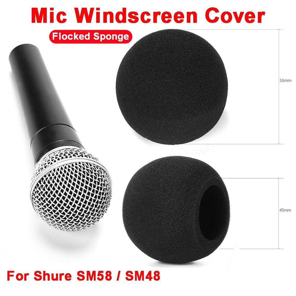 Shure Mic Mv7 - Replacement Mic Windscreen Cover Flocked Sponge