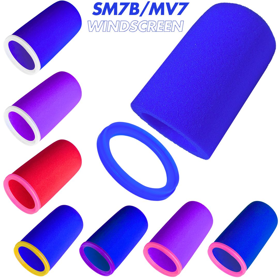 Shure Mic Mv7 - SM7dB Windscreen High-Density Foam for Shure
