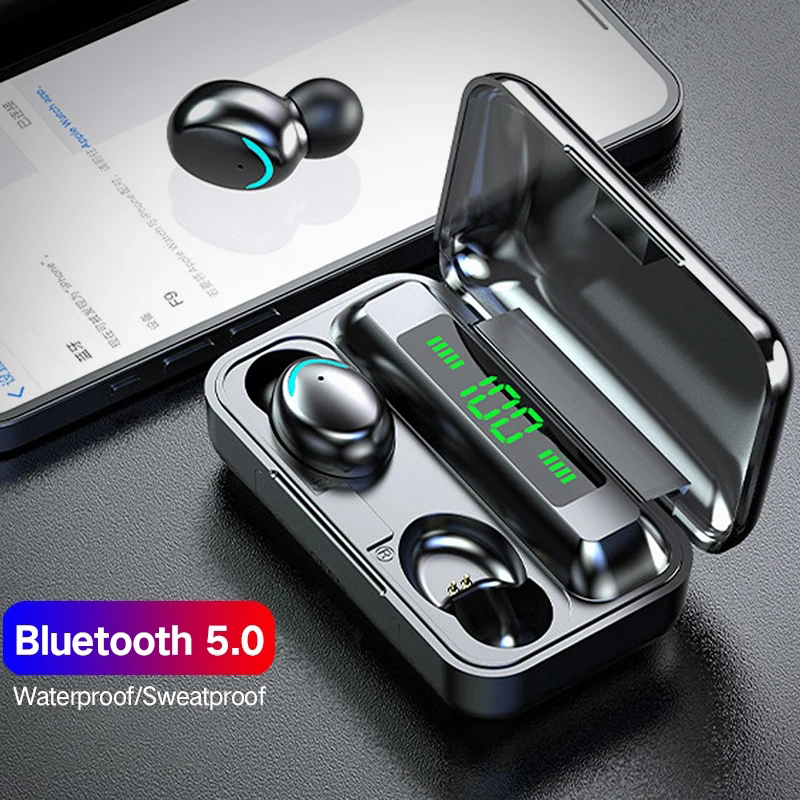 F9 Wireless Headphone TWS Blue - đánh giá và giá Wireless Earbuds Tws