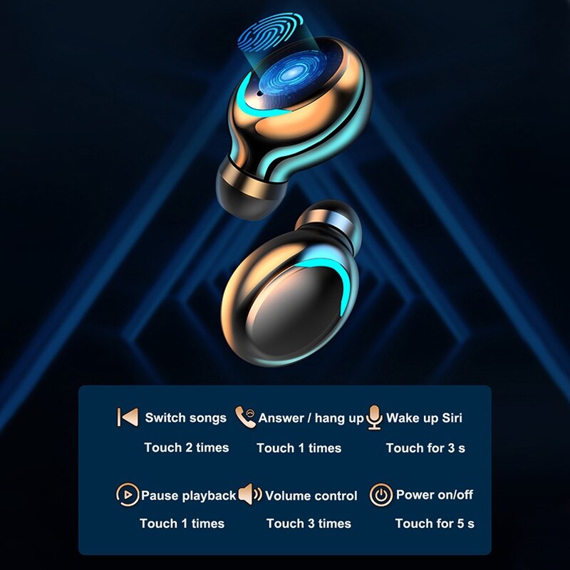 F9 Wireless Headphone TWS Blue - đánh giá và giá Wireless Earbuds Tws