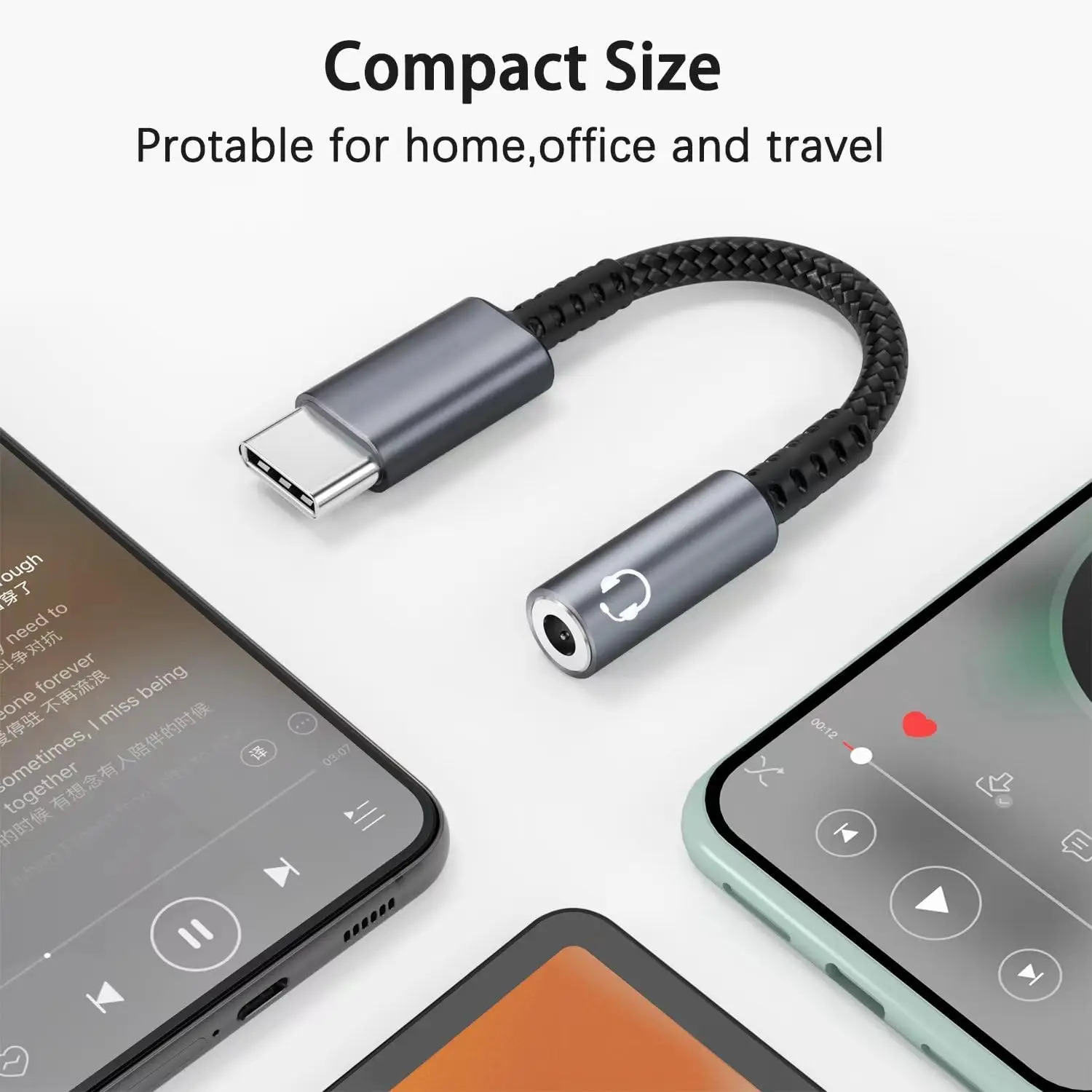 KEBIDU Type C To 3.5mm Audio A - đánh giá và giá Audiophile Headphone Wired