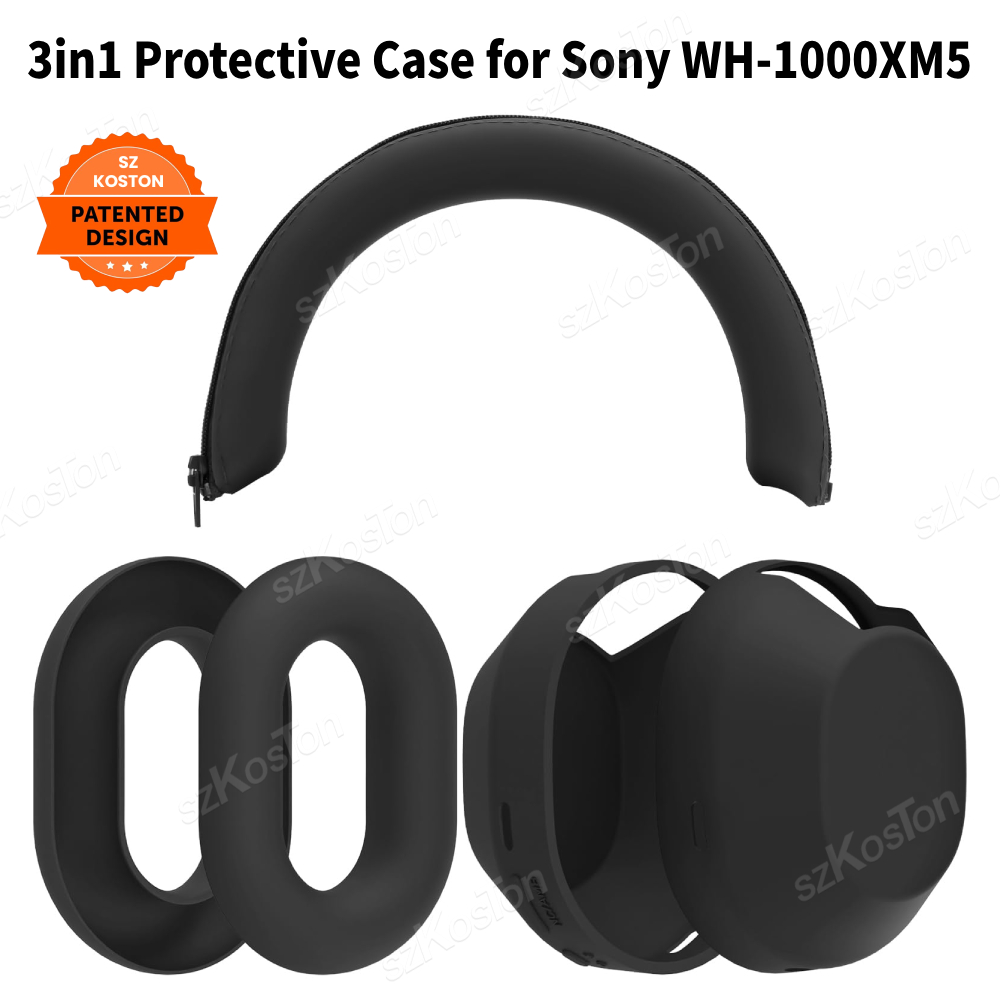 3-in-1 Silicone Protective Cas - đánh giá và giá Sony Headphone Wh-1000Xm5