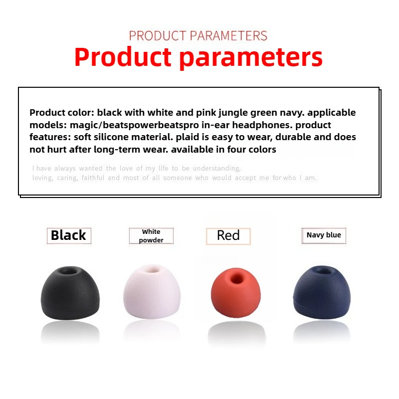 High Quality 4  Pair Silicone  - đánh giá và giá Beats Headphone Powerbeats Pro