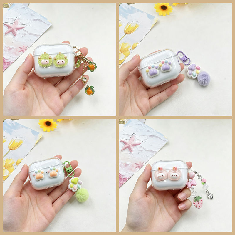 cartoon cute keychain case For - đánh giá và giá Beats Headphone Powerbeats Pro