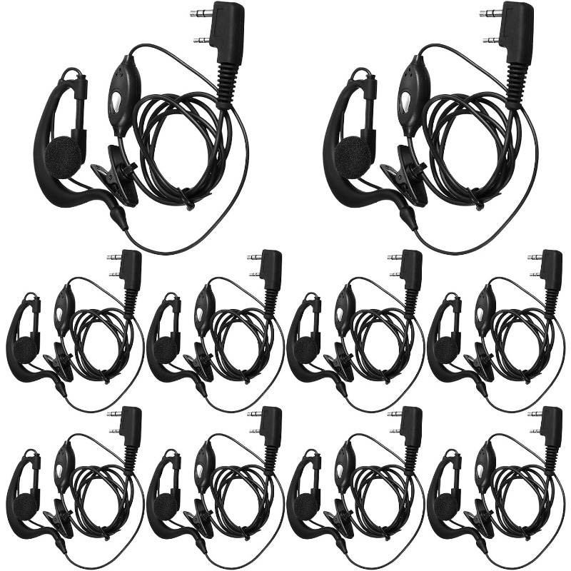 10pcs Walkie Talkie Earpiece w - đánh giá và giá Wired Earphone Mic