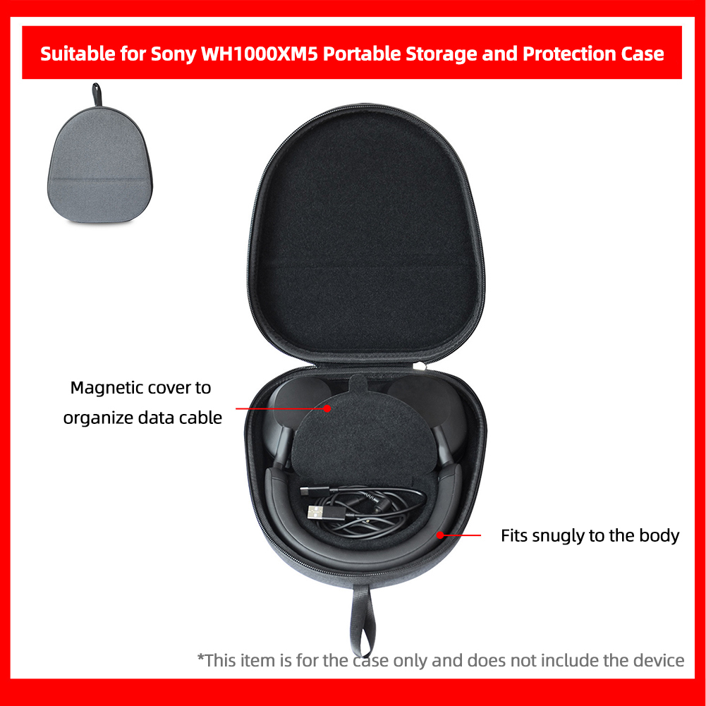Hard Travel Case EVA Hard Carr - đánh giá và giá Sony Headphone Wh-1000Xm5