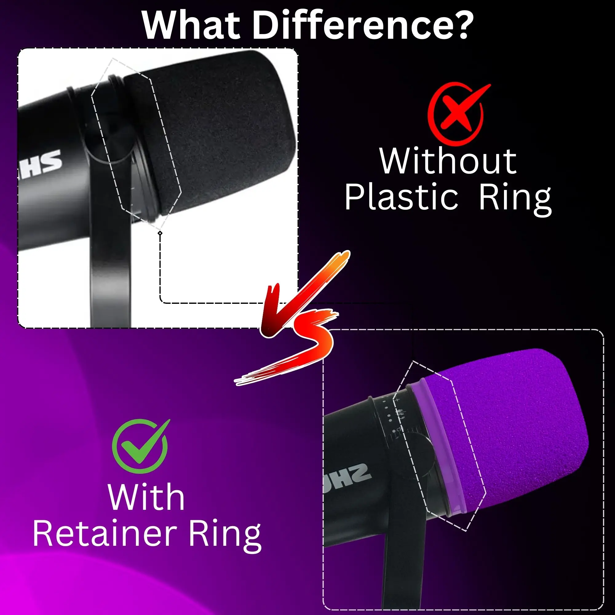 MV7 Foam for Shure MV7, MV7i,  - đánh giá và giá Shure Mic Mv7