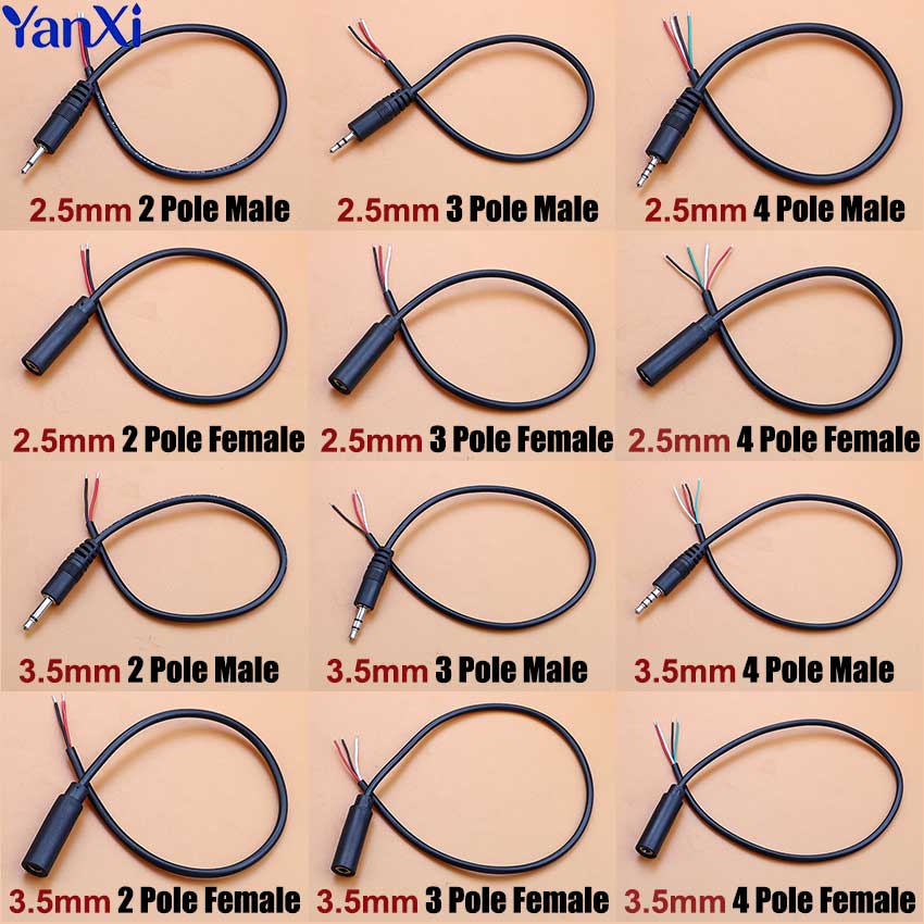 1pcs 2.5mm 3.5mm Mono Stereo A - đánh giá và giá Audiophile Headphone Wired