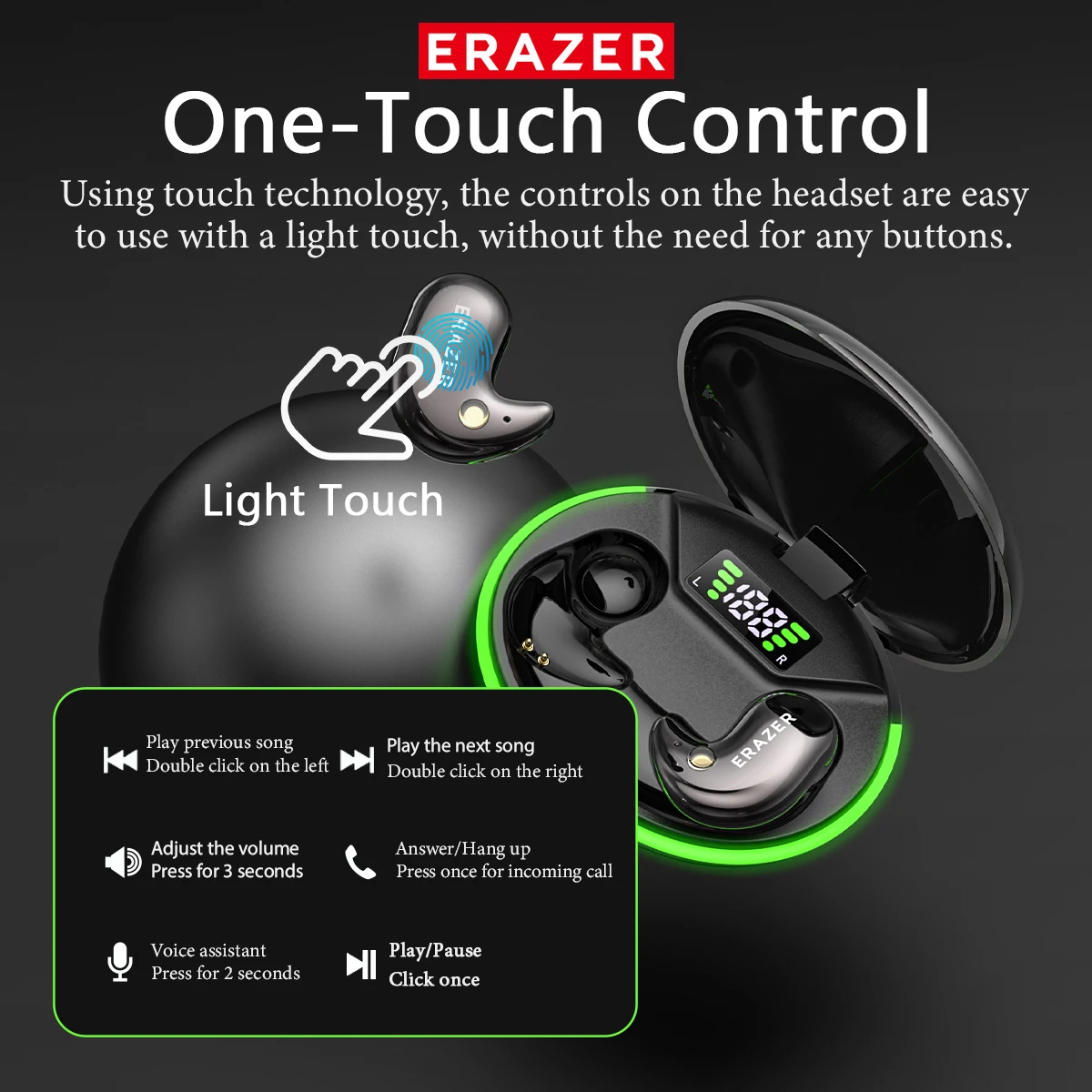 EARZER XF58 In-Ear Bluetooth H - đánh giá và giá Wireless Earbuds Tws
