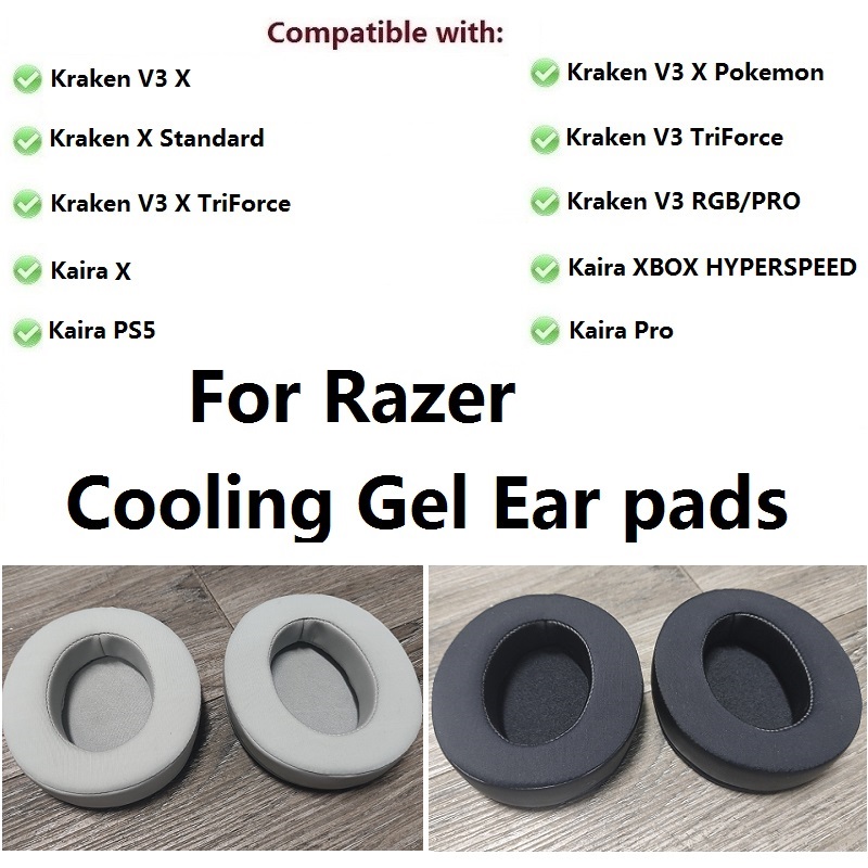 Cooling Gel ear pads For Razer - đánh giá và giá Gaming Headset Rgb