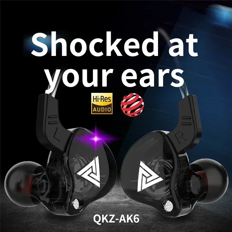 NEW QKZ AK6 Copper Driver HiFi - đánh giá và giá Wired Earphone Mic