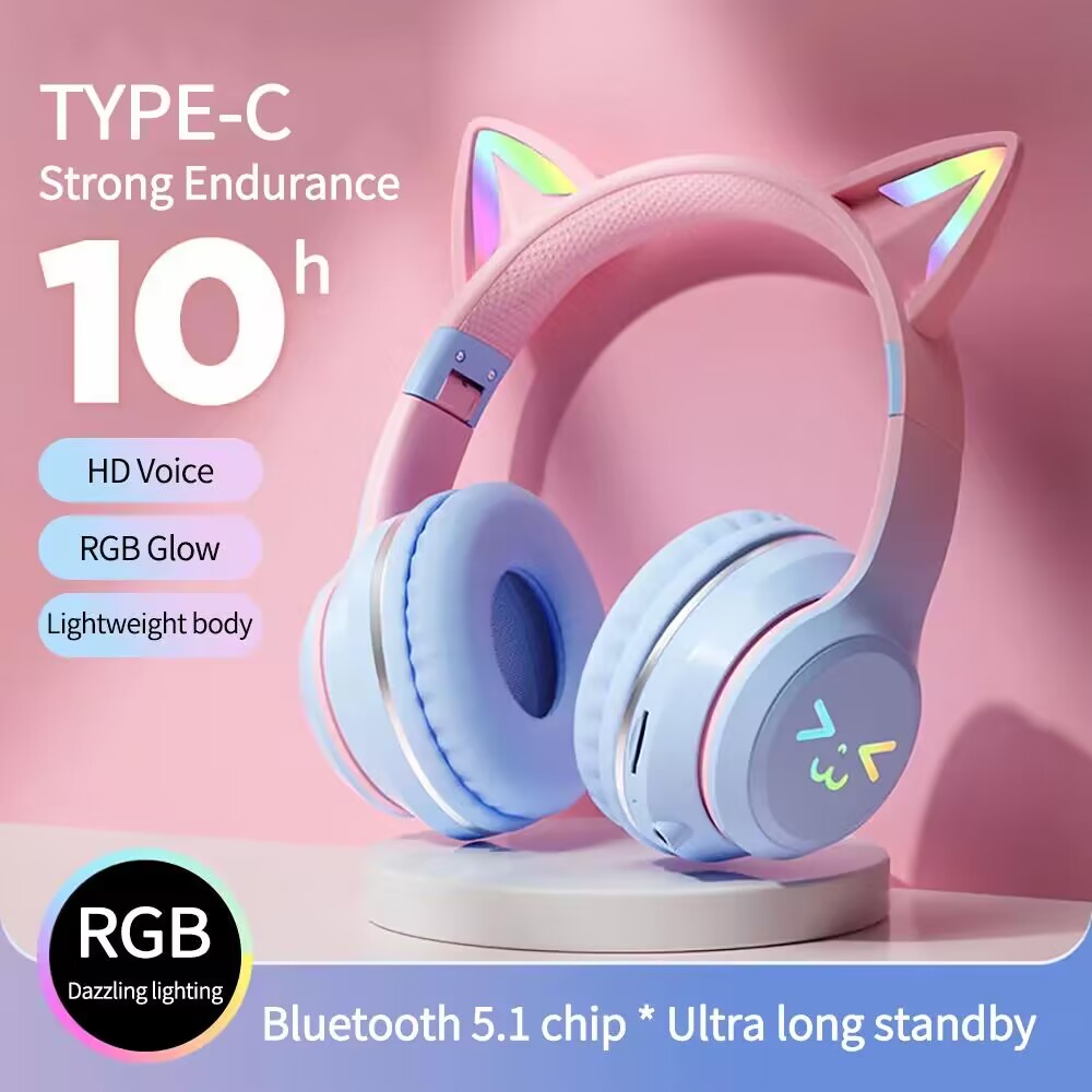 RGB Glow Earphones Wireless Ea - đánh giá và giá Gaming Headset Rgb