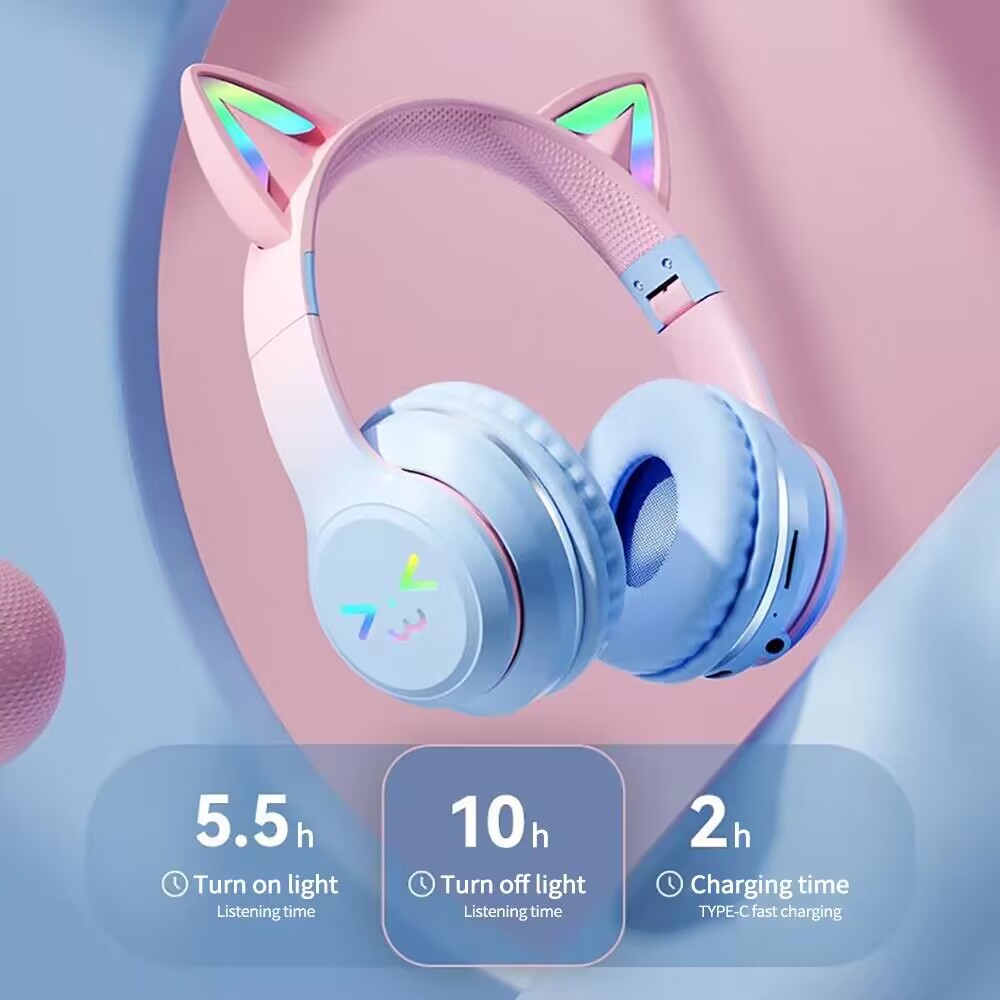 RGB Glow Earphones Wireless Ea - đánh giá và giá Gaming Headset Rgb