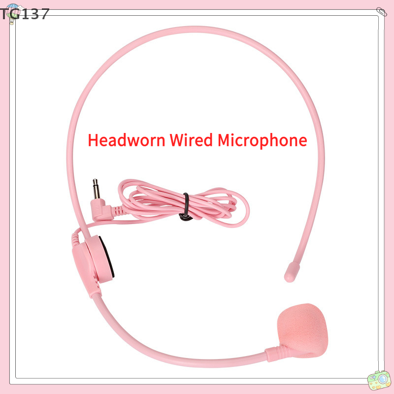 1Pcs 3.5MM Pink Headworn Wired - đánh giá và giá Wired Earphone Mic