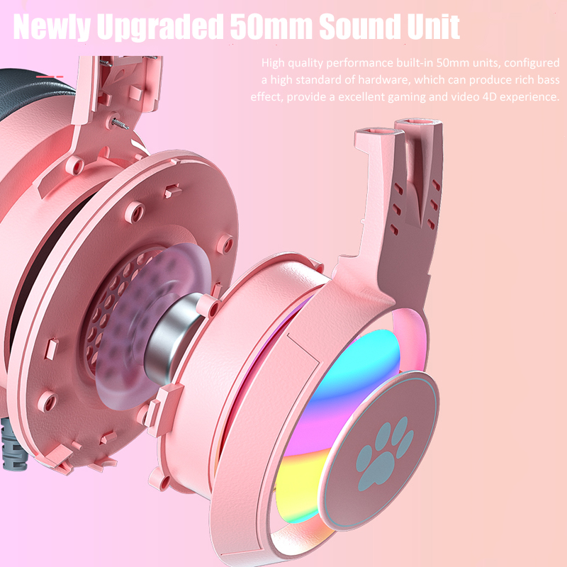 Cute Cat Ear Gaming Headphones - đánh giá và giá Gaming Headset Rgb