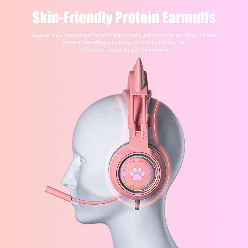 Cute Cat Ear Gaming Headphones - đánh giá và giá Gaming Headset Rgb