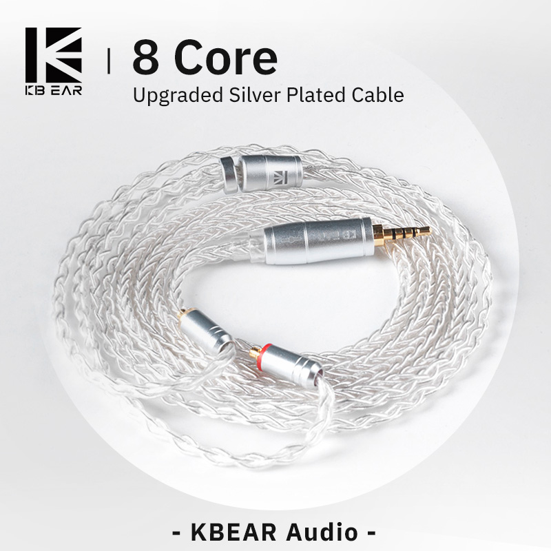 KBEAR 8 Core Upgraded Silver W - đánh giá và giá In Ear Monitor Iem