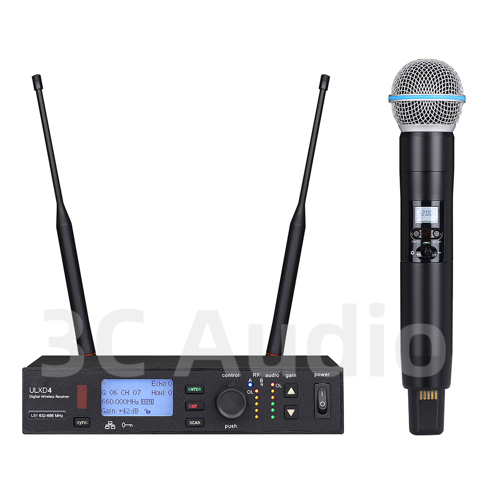 ULXD4-SLXD 500/600MHz Professi - đánh giá và giá Shure Mic Sm58
