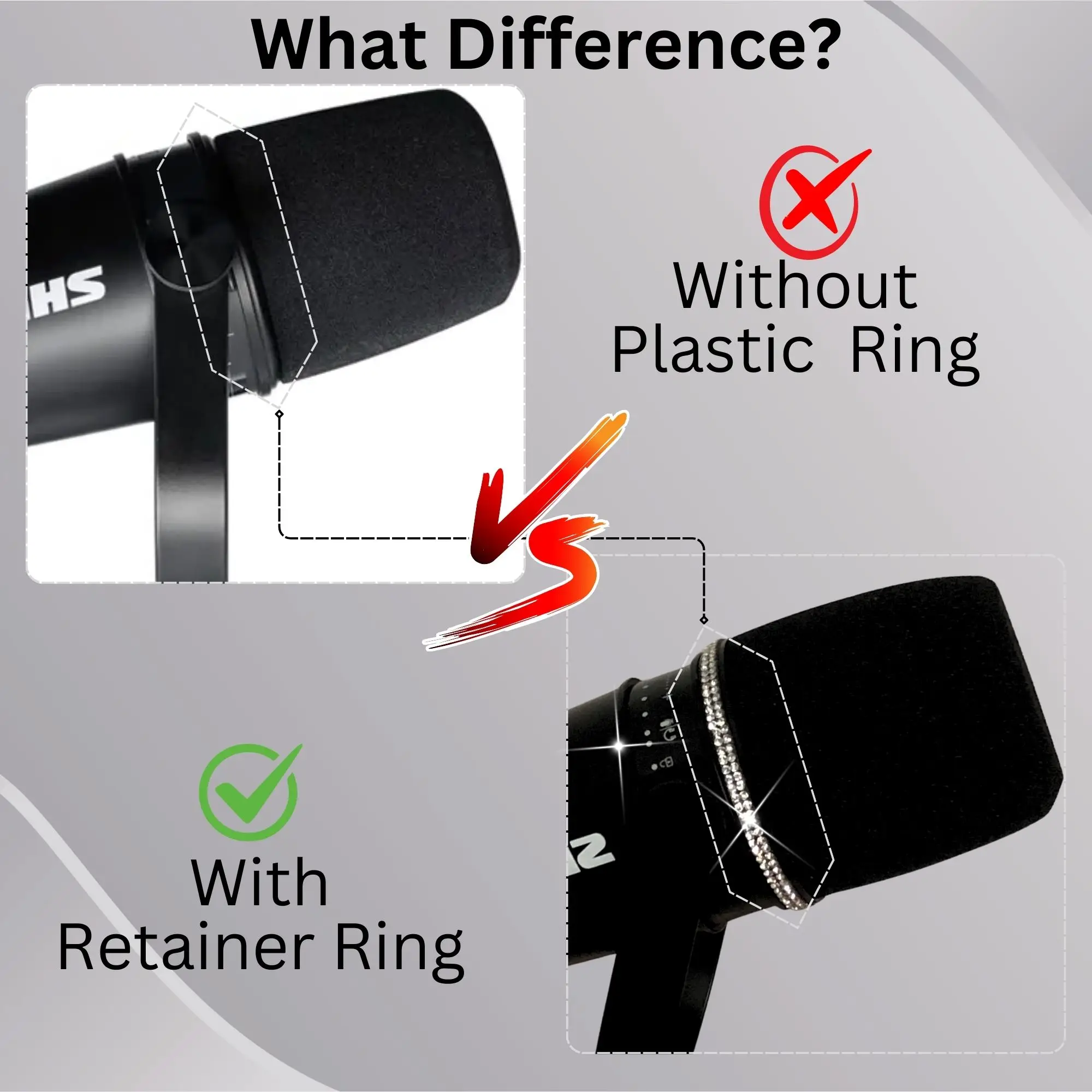 Sparkly MV7 Foam Pop Filter fo - đánh giá và giá Shure Mic Mv7