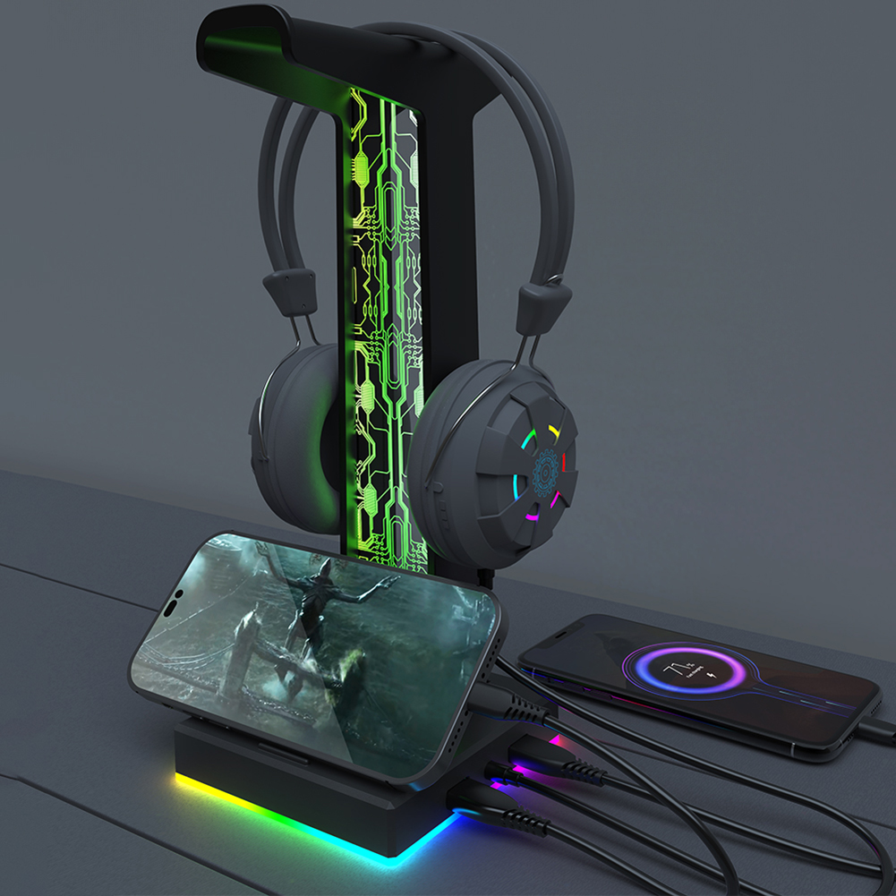 RGB Gaming Headphone Stand Dua - đánh giá và giá Gaming Headset Rgb