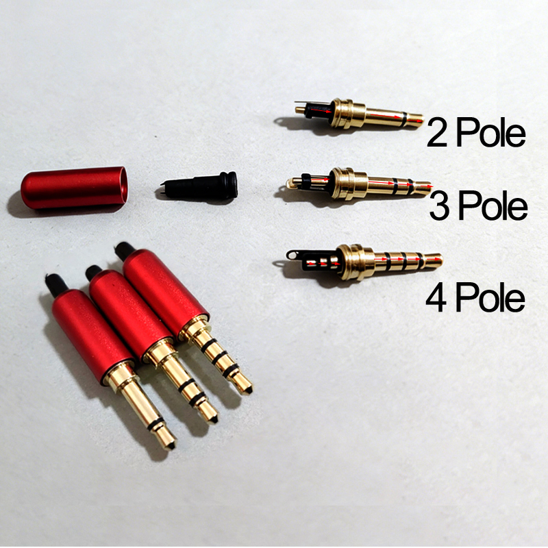 1PC 3.5MM Audio Connector 2/3/ - đánh giá và giá Audiophile Headphone Wired