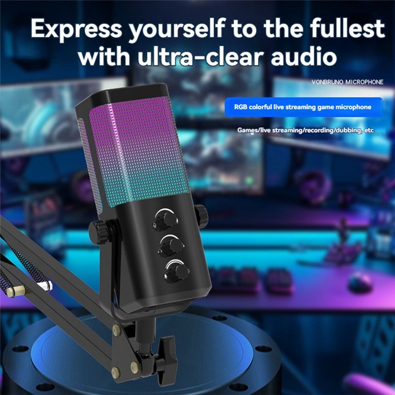 ABZZ-RGB Gaming Microphone USB - đánh giá và giá Gaming Headset Rgb