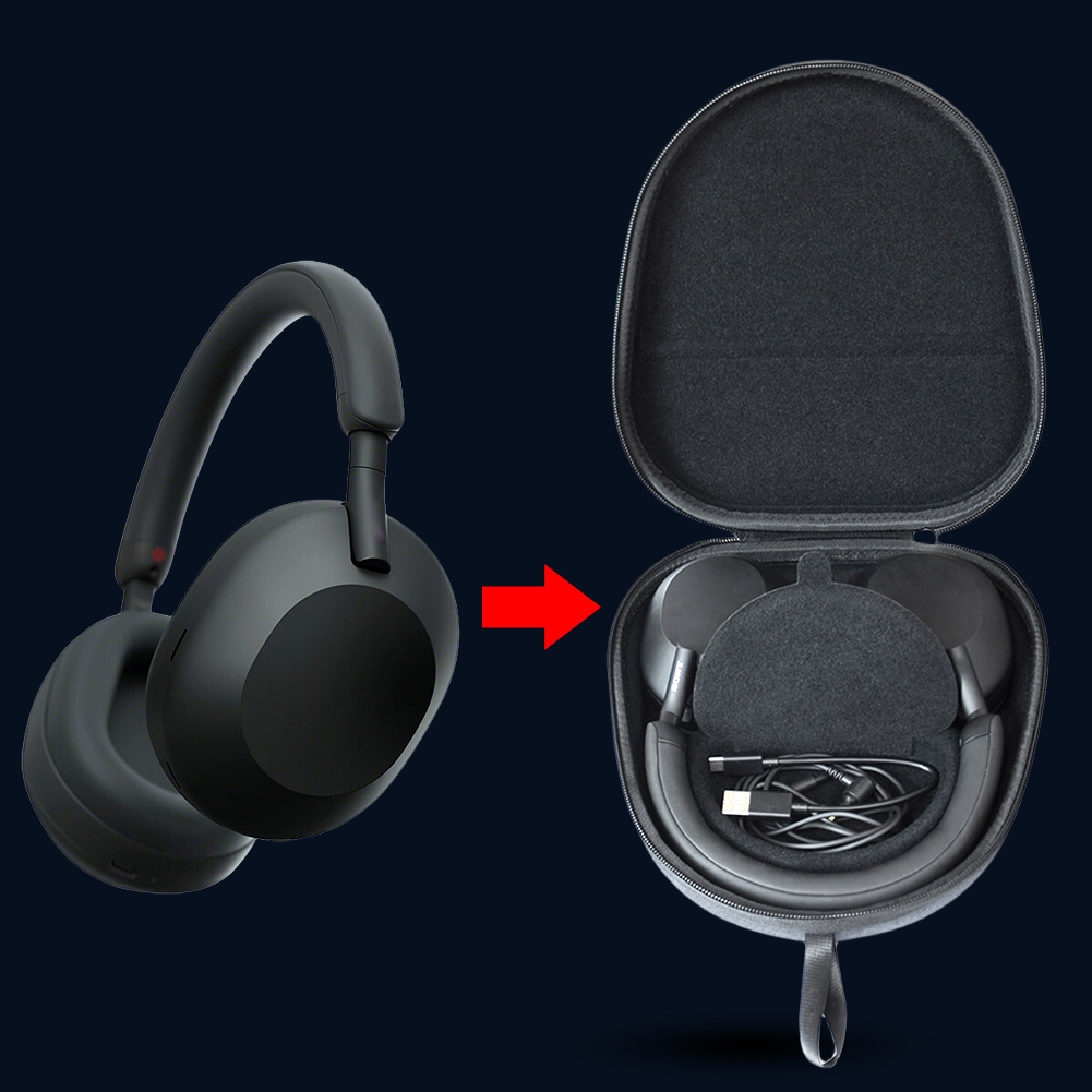 Hard Carrying Case Shockproof  - đánh giá và giá Sony Headphone Wh-1000Xm5